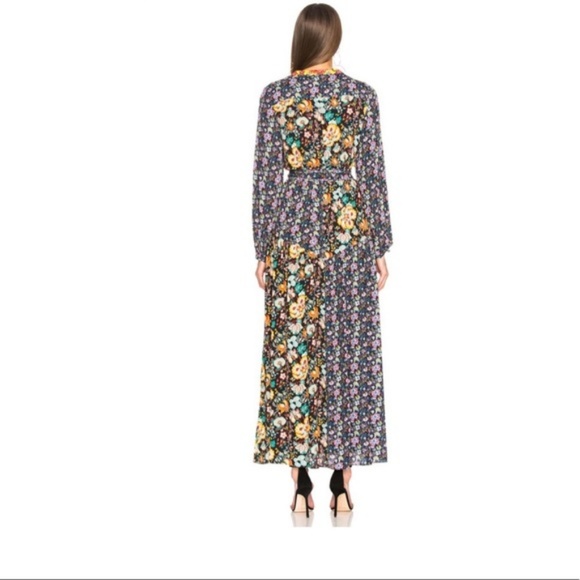 Frame Vibrant Wrap Floral Maxi Dress - Picture 6 of 7